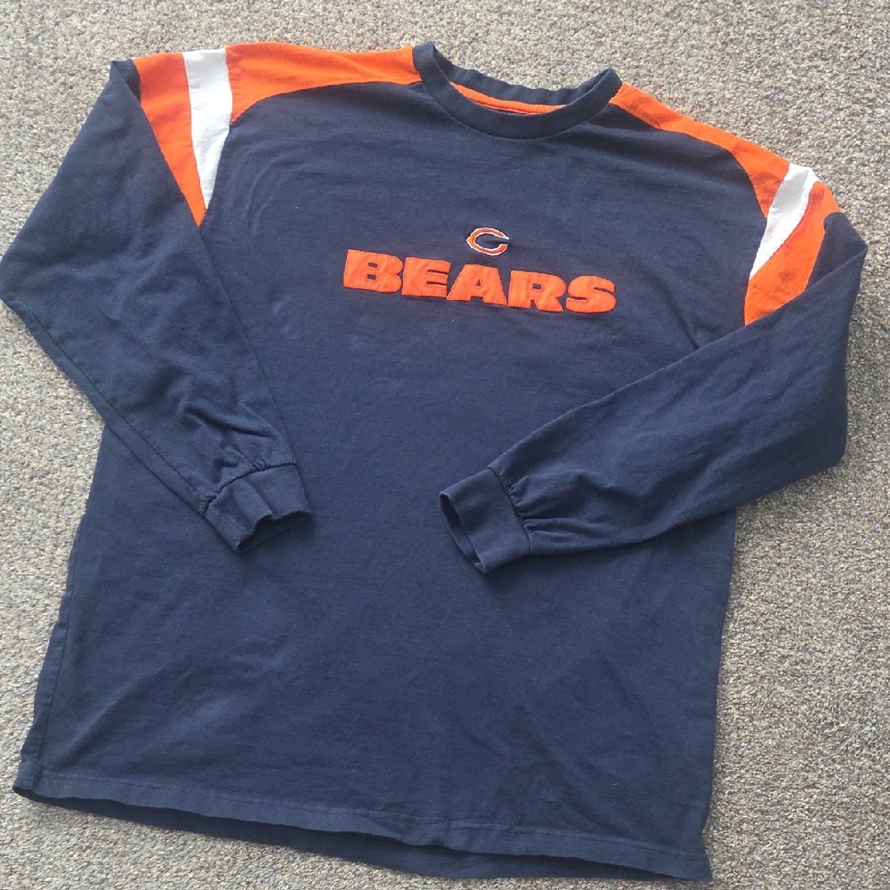 NFL Chicago Bears Team Apparel Navy and Orange Shirt